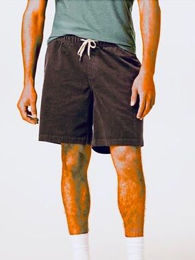 Vuori Optimist Men's Elastic Waist Shorts Dark Brown Medium